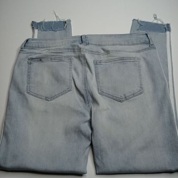 GB Gianni Bini Tuxedo Stripe Raw Step Hem Jeans - Picture 9 of 9